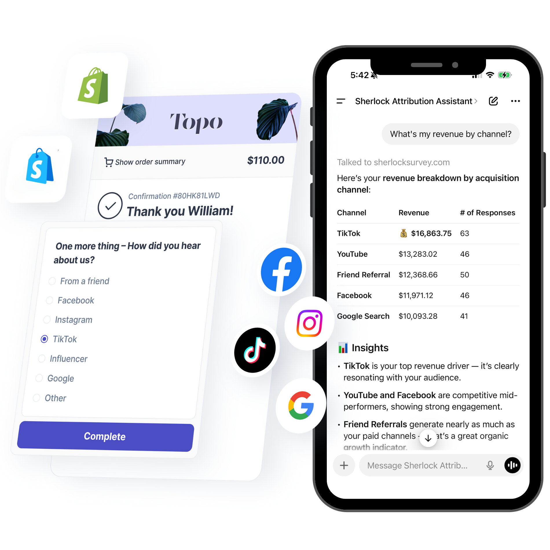 Sherlock AI Attribution Dashboard